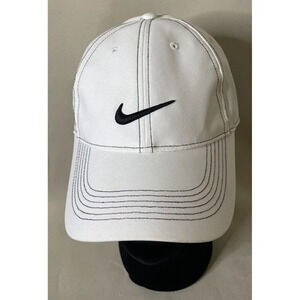 Nike‎ Heritage86 Swoosh Adjustable DRI-FIT Cap Hat White Black Lion Logo Unisex